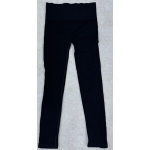 TNA By Aritzia 26" Black Ribbed Leggings Large